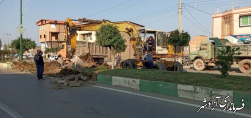 بازگشایی بولوار خیابان شهید بهشتی روبروی خط اکبر آباد و20 متری معلم 