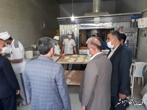 بازدید سر زده فرماندار شهرستان آزادشهر از نانوایی ها سطح شهر