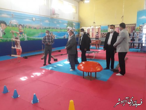 افتتاح کلاس درس تخصصی تربیت بدنی و طرح کوچ شهرستان آزادشهر