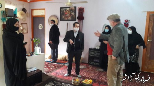 بازدید سرپرست اداره میراث فرهنگی آزادشهر از اقامتگاه بوم گردی کلبه یاران روستای کوهمیان