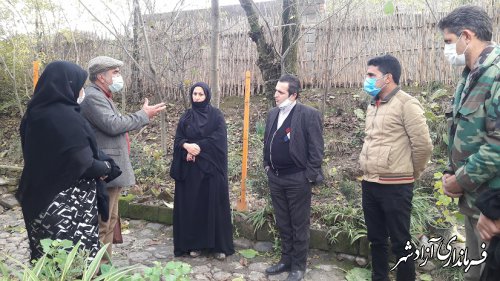 بازدید سرپرست اداره میراث فرهنگی آزادشهر از اقامتگاه بوم گردی کلبه یاران روستای کوهمیان