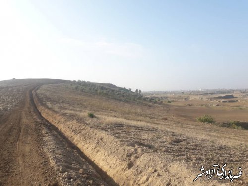 بازدید سرپرست یگان حفاظت میراث فرهنگی شهرستان آزادشهر از تپه تاریخی مختاری روستای قزلجه