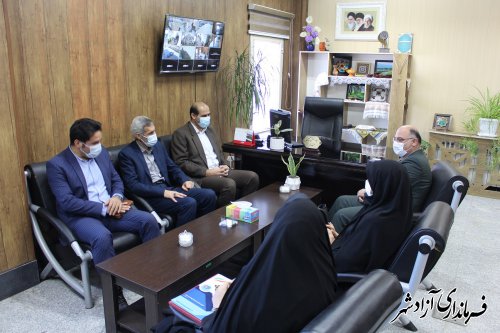 دیدار مدیرکل آموزش فنی و حرفه ای استان گلستان با فرماندار شهرستان آزادشهر