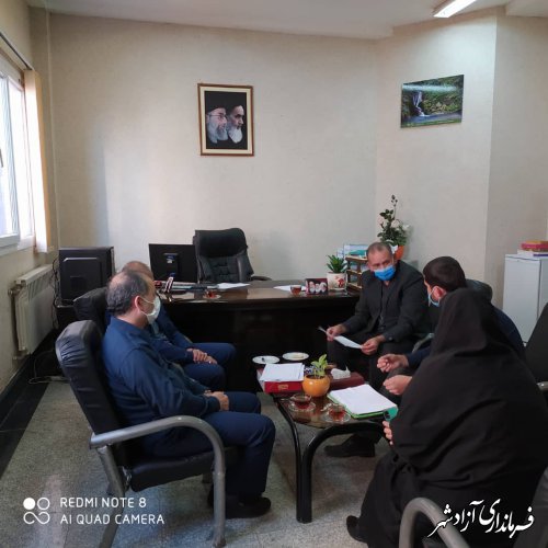 جلسه کمیته تطبیق مصوبات شوراهای اسلامی روستاهای بخش مرکزی آزادشهر