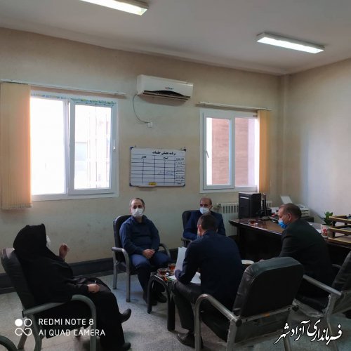 جلسه کمیته تطبیق مصوبات شوراهای اسلامی روستاهای بخش مرکزی آزادشهر