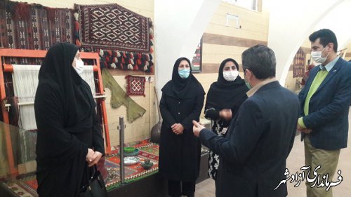 دیدار رئیس مرکز آموزش فنی و حرفه ای شهرستان آزادشهر با  سرپرست اداره میراث فرهنگی