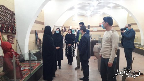 دیدار رئیس مرکز آموزش فنی و حرفه ای شهرستان آزادشهر با  سرپرست اداره میراث فرهنگی