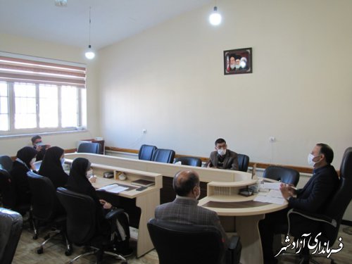نشست خبری مدیر آموزش و پرورش آزادشهر با خبرنگاران