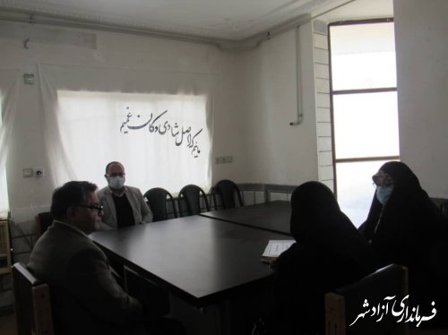 بازدید کارشناسان دفتر اجتماعی استانداری گلستان از خانه فرهنگ غدیر شهرداری آزادشهر 