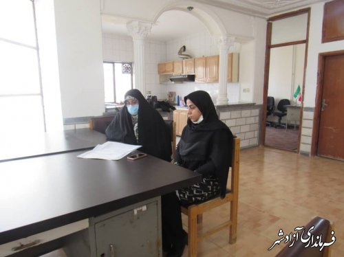 بازدید کارشناسان دفتر اجتماعی استانداری گلستان از خانه فرهنگ غدیر شهرداری آزادشهر 