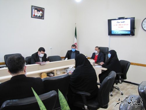 جلسه ستاد ترویج فرهنگ ایثارومقاومت در آموزش و پرورش شهرستان آزادشهر