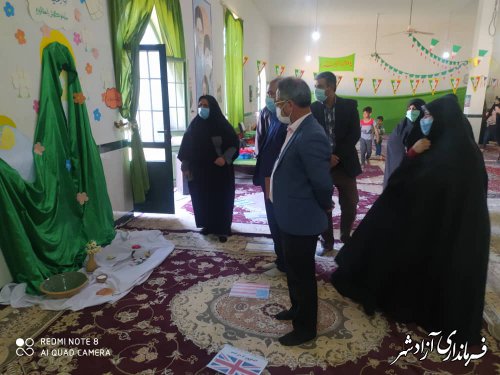 بازدید میدانی سرپرست بخشداری مرکزی آزادشهر از نمایشگاه روستای خاندوزسادات