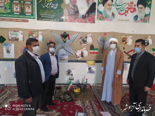 بازدید میدانی سرپرست بخشداری مرکزی آزادشهر از نمایشگاه روستای خاندوزسادات
