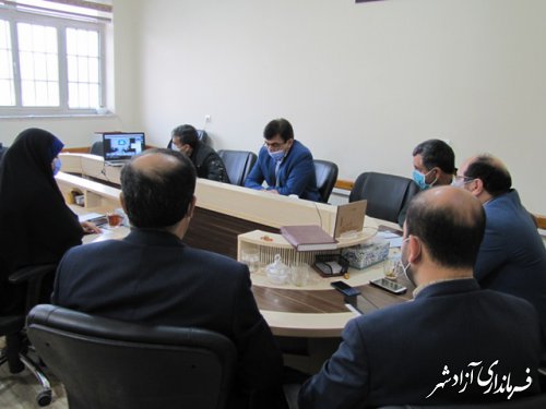 جلسه ی توجیهی راهیان نور مجازی استان در آزادشهر