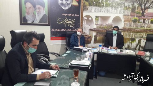 نشست رئیس اداره میراث فرهنگی شهرستان آزادشهر با اعضا شورای شهر آزادشهر