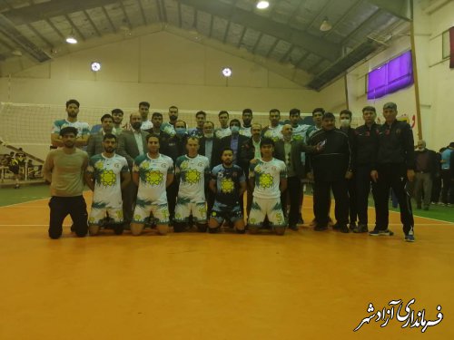 راه یابی تیم والیبال شهرداری آزادشهر به مرحله پلی اف لیگ یک کشور گروه ب