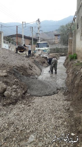 اتمام پروژه های عمرانی آغاز شده تا پایان سال در روستاهای بخش مرکزی آزادشهر