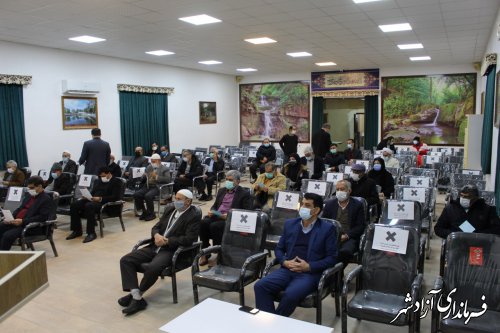 برگزاری انتخابات معتمدین روستاهای بخش مرکزی آزادشهر