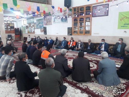 برگزاری میز خدمت در روستاهای بخش چشمه ساران شهرستان آزادشهر