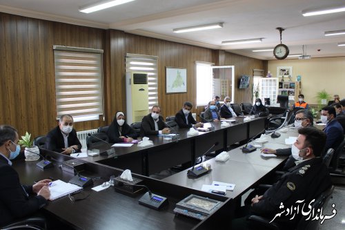 جلسه هماهنگی مبارزه با مواد مخدر شهرستان آزادشهر برگزارشد