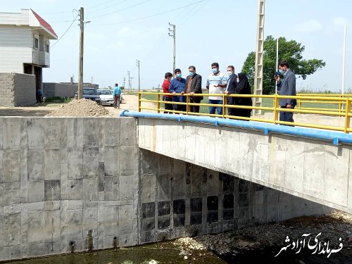 بازدید فرماندار آزادشهر از طرح های عمرانی روستاهای بخش مرکزی