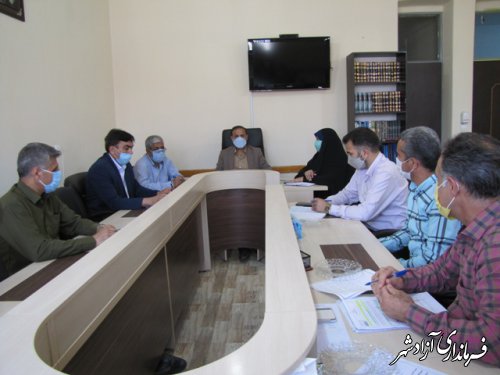جلسه کمیته راهبری توسعه مدیریت آموزش و پرورش شهرستان آزادشهر