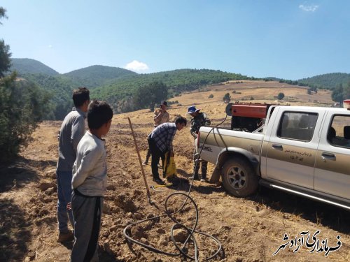 اطفا حریق در منطقه میانتیغ روستای سیب چال