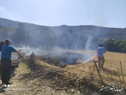 اطفا حریق در روستای خاندوز سادات