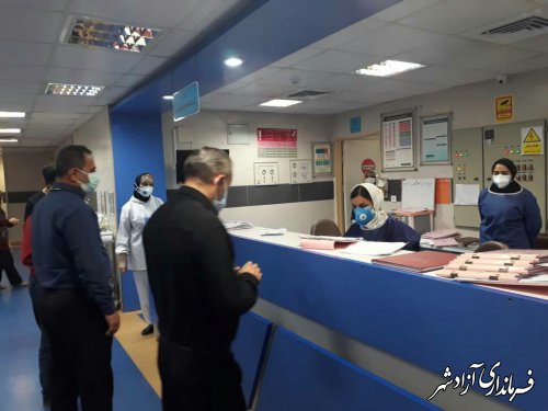 فرماندار آزادشهر از بیمارستان حضرت معصومه(س) شهرستان بازدید کردند