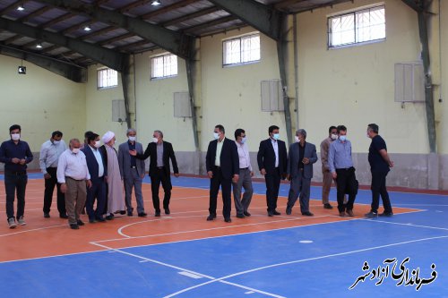 سالن ورزشی شهید سلیمانی شهر نگین شهر افتتاح شد