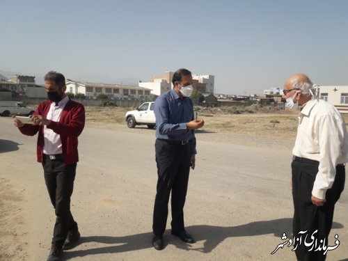 بازدید رئیس مجمع خیرین مدرسه ساز گلستان از مکان پیشنهادی ساخت مدرسه در آزادشهر