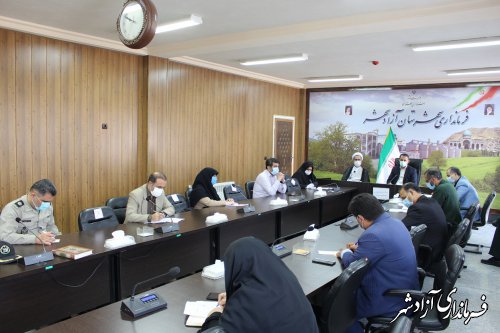 جلسه ستاد هماهنگی هفته دفاع مقدس شهرستان آزادشهر برگزار شد