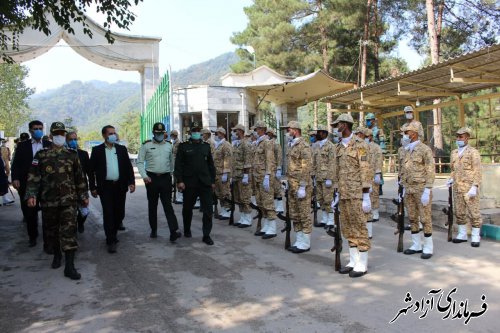 برگزاری مراسم صبحگاه مشترک نیرو‌های نظامی شهرستان آزادشهر