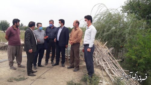بازدید از ظرفیت های گردشگری کشاورزی در حوزه شیلات  شهرستان آزادشهر