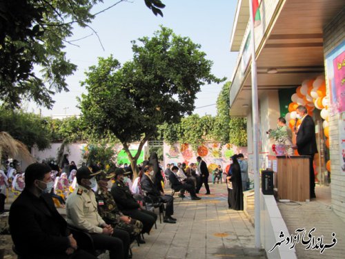 نواختن زنگ متمرکز شکوفه ها در مدارس شهرستان آزادشهر