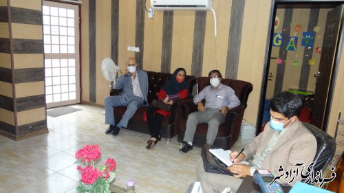 بازدید از آموزشگاه های آزاد هنری شهرستان آزادشهر