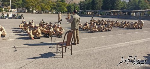 آموزش اطفا حریق در پادگان نوده 