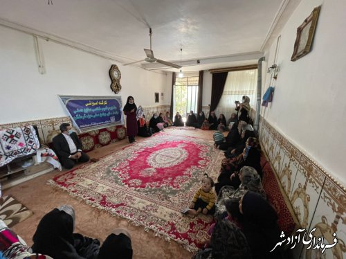 برگزاری کارگاه آموزشی مشاوره و آسیب شناسی صنایع دستی روستای حاجی شهرستان آزادشهر