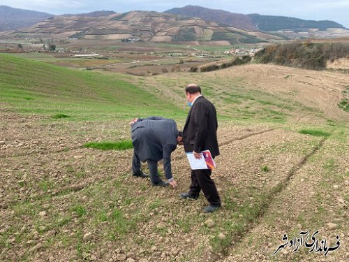 بازدید میدانی رییس اداره میراث فرهنگی، گردشگری و صنایع دستی شهرستان آزادشهر از محوطه تاریخی شهرستان