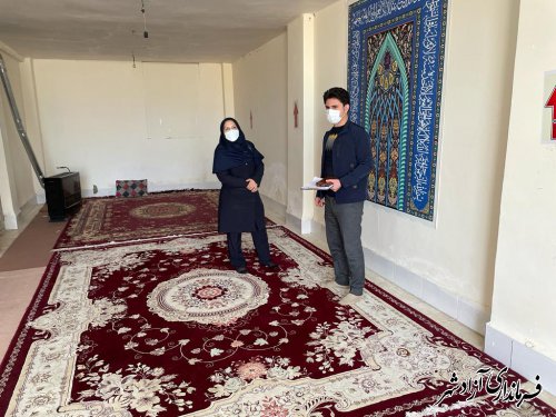 بازديد دبیر ستاد اقامه نماز اداره کل میراث فرهنگی استان گلستان از نمازخانه زائرسرای امام هشتم شهرستان آزادشهر