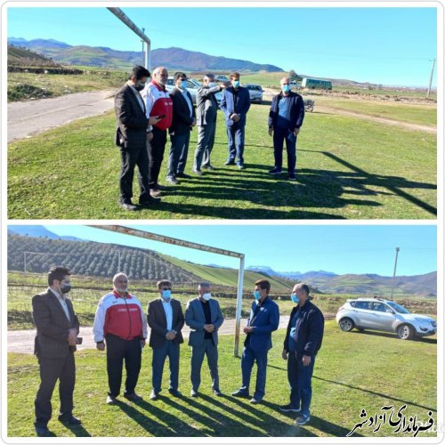 بازدید مدیر کل ورزش از زمین فوتبال روستای مرزبن