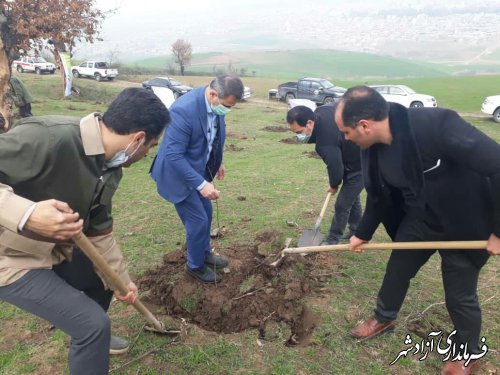 پویش مردمی هر ایرانی یک درخت در آزادشهر برگزار شد