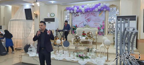 آبشاری از  عاطفه در جشن ازدواج 40 زوج آزادشهری