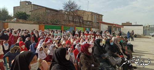 جشن میلاد حضرت زهرا سلام الله در دبستان رقیه(س) شهرستان آزادشهر