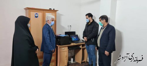 نظارت و بازدید از طرح های مشاغل خانگی توسط تیم نظارتی در آزادشهر 