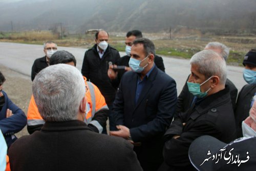 بهسازی محور آزادشهر و خوش ییلاق در سه فاز در حال انجام است