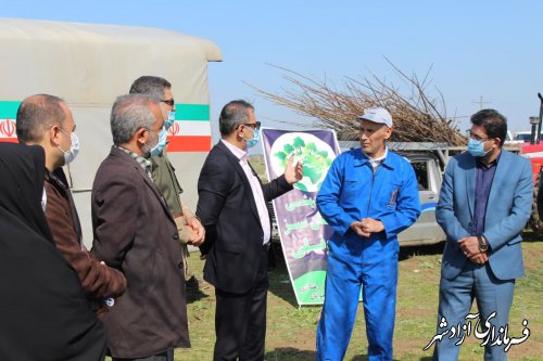 اجرای پویش ملی ایران سرسبز در روستای قورچای