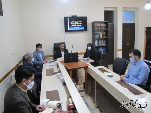 سخنرانی مدیر آموزش و پرورش آزادشهر در جلسه شورای معاونین، مدیران و روسای آموزش پرورش گلستان 