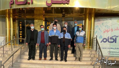 بازدید تیم بازرسی و نظارت ستاد خدمات سفر استان گلستان از تأسیسات گردشگری شهرستان آزادشهر