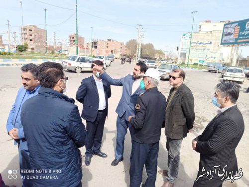 محدودیت های ترافیکی در میدان جمهوری آزادشهر اعمال می شود